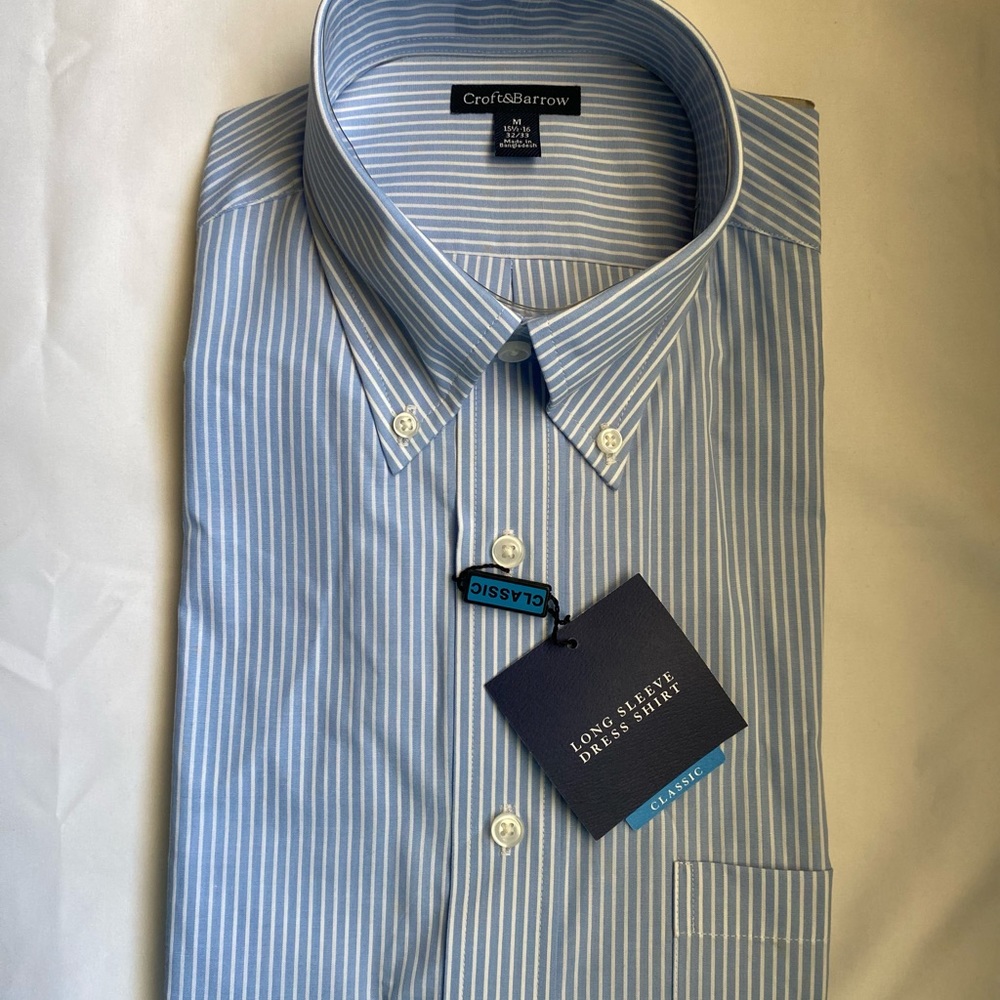 Croft and Barrow - Long Sleeve dress shirt - 151/2 - 16 32/33